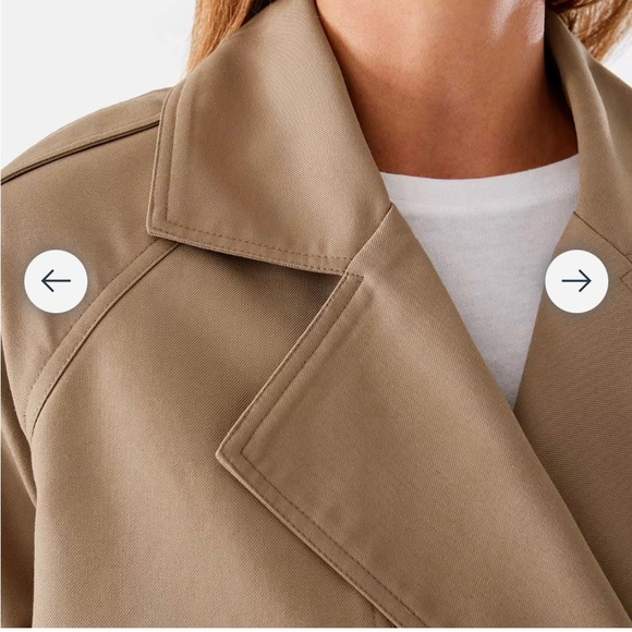 Crop Trench Coat size 18au (us16) NWT - Picture 5 of 9